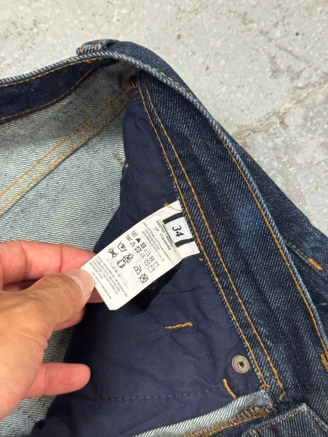 2000s Dolce & Gabbana Blue Eroded Brut Denim Jeans - Image 10