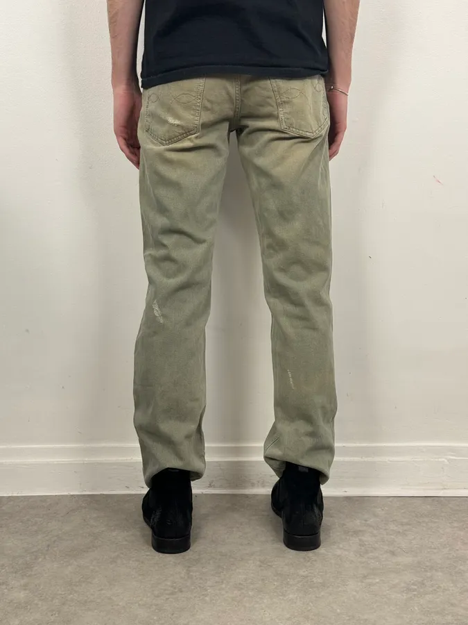 2000s Dolce & Gabbana Blue Faded Denim Jeans - Image 4