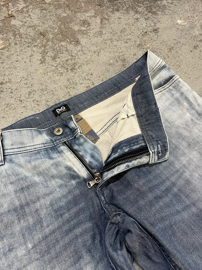 2000s Dolce & Gabbana Blue Relaxed Denim Jeans - Image 12