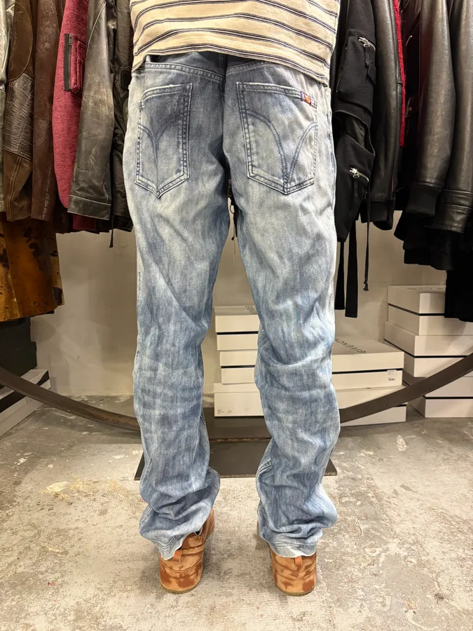 2000s Dolce & Gabbana Blue Relaxed Denim Jeans - Image 3