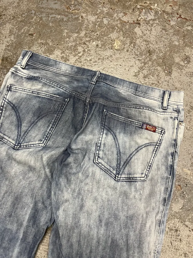 2000s Dolce & Gabbana Blue Relaxed Denim Jeans - Image 8