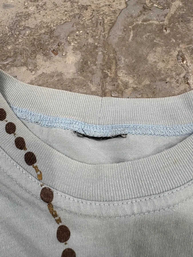 2000s Dolce & Gabbana Blue Rosary Cross Tank Top - Image 7