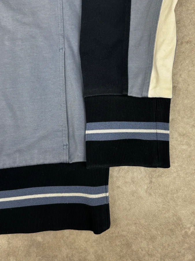 2000s Dolce & Gabbana Blue Zip-up Sport Sweater - Image 8