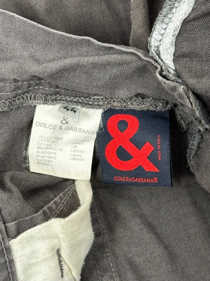 2000s Dolce & Gabbana Brown Cargo Pants - Image 12