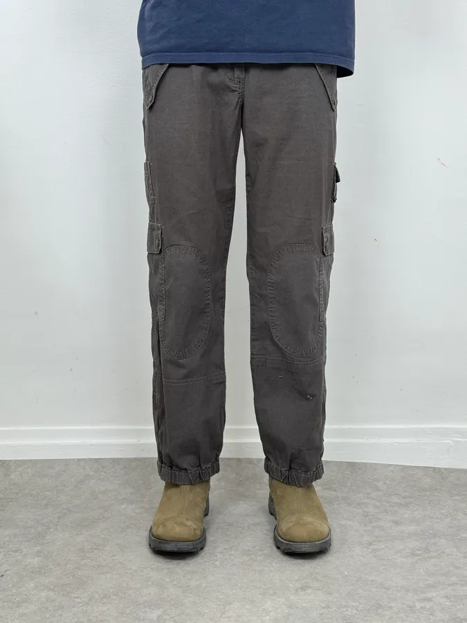 2000s Dolce & Gabbana Brown Cargo Pants - Image 2