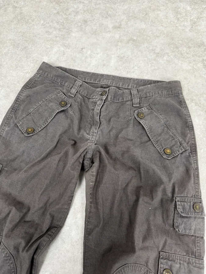 2000s Dolce & Gabbana Brown Cargo Pants - Image 6