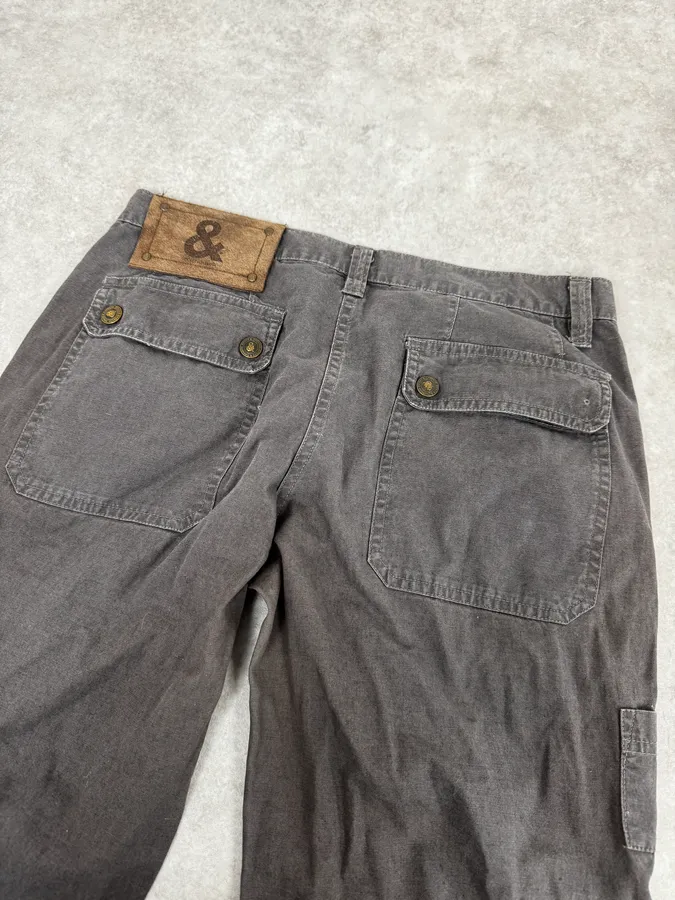 2000s Dolce & Gabbana Brown Cargo Pants - Image 7