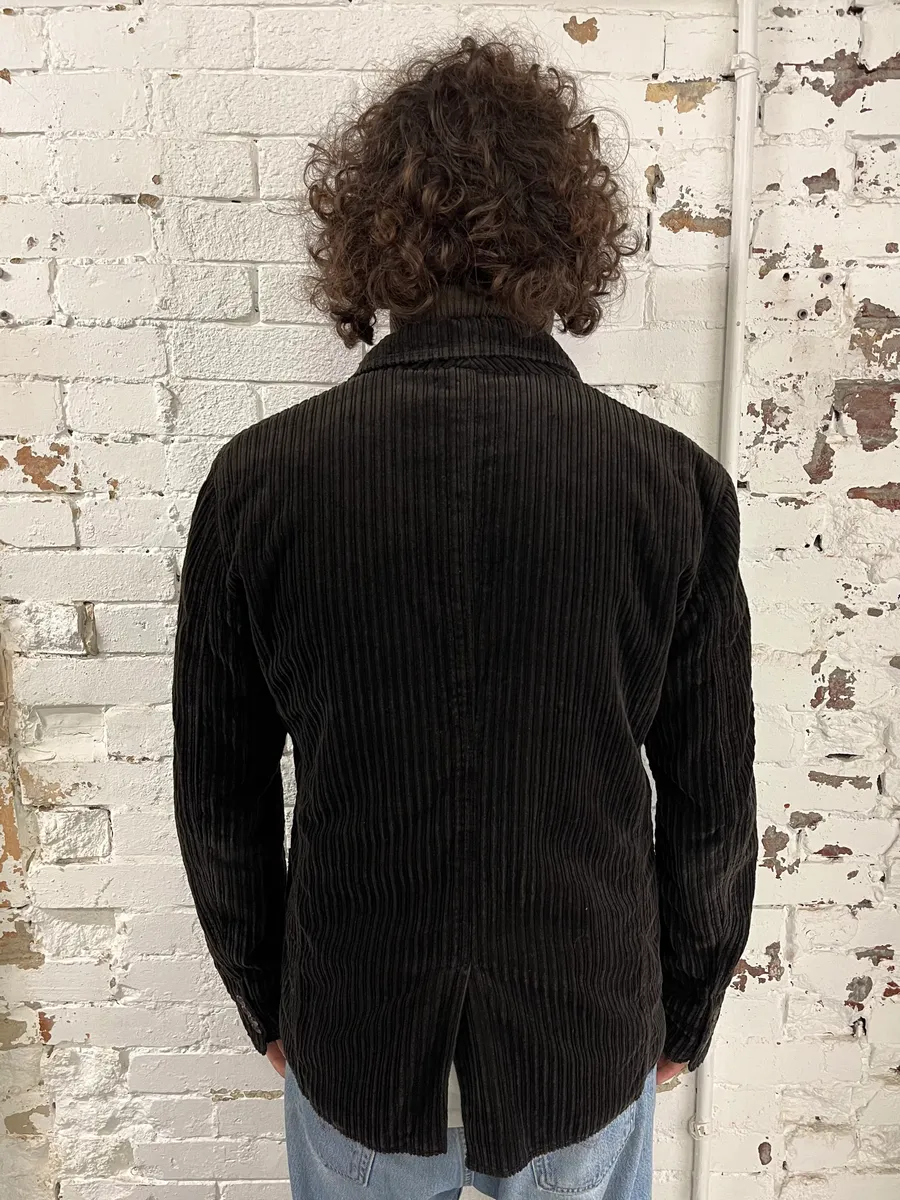 2000s Dolce & Gabbana Brown Corduroy Puffer Double Layer Jacket - Image 3