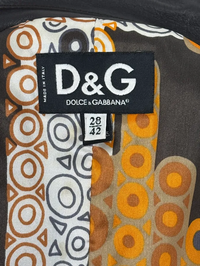 2000s Dolce & Gabbana Brown Fur Leather Trench Coat - Image 10