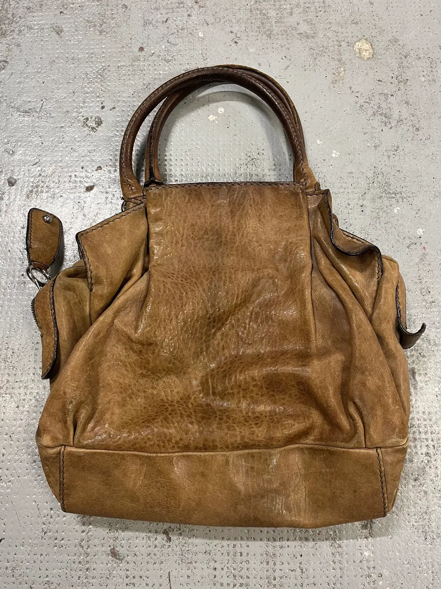 2000s Dolce & Gabbana Brown Leather Handle Bag