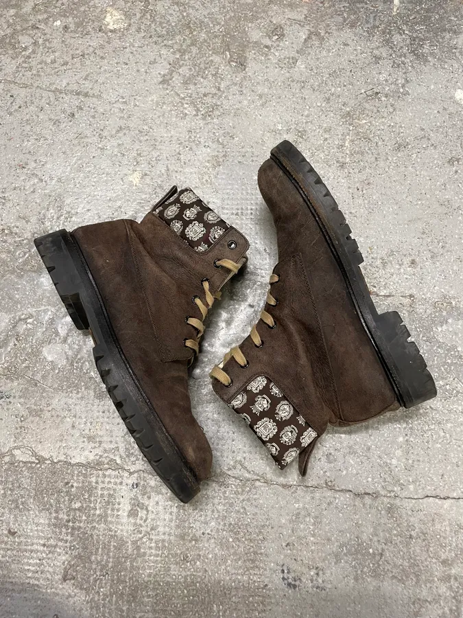2000s Dolce & Gabbana Brown Premium Leather Boots - Image 6