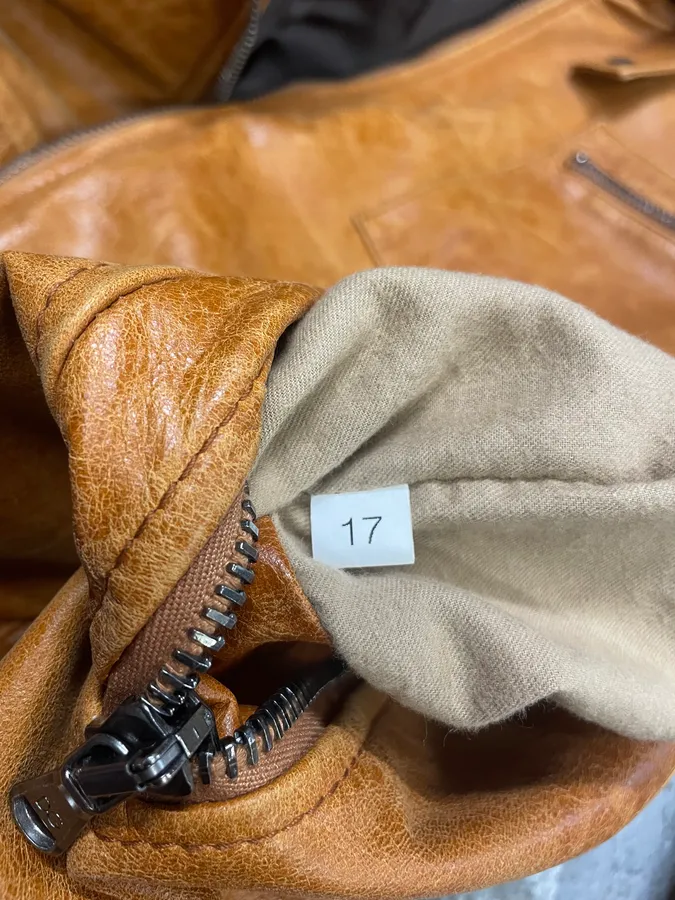 2000s Dolce & Gabbana Camel Multi Zips Biker Leather Jacket - Image 10