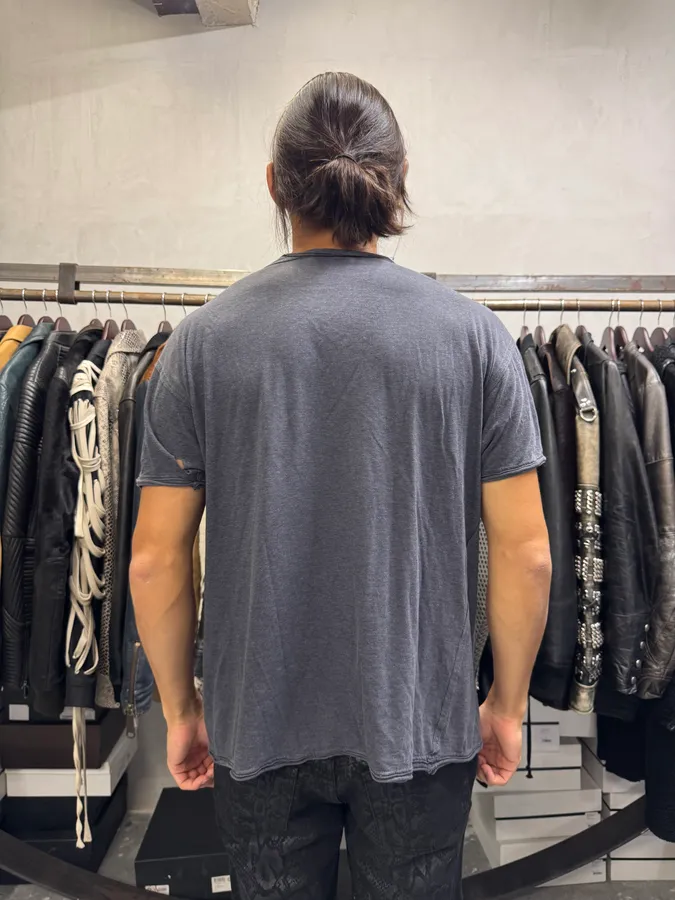 2000s Dolce & Gabbana Catholic Grey T-Shirt - Image 3