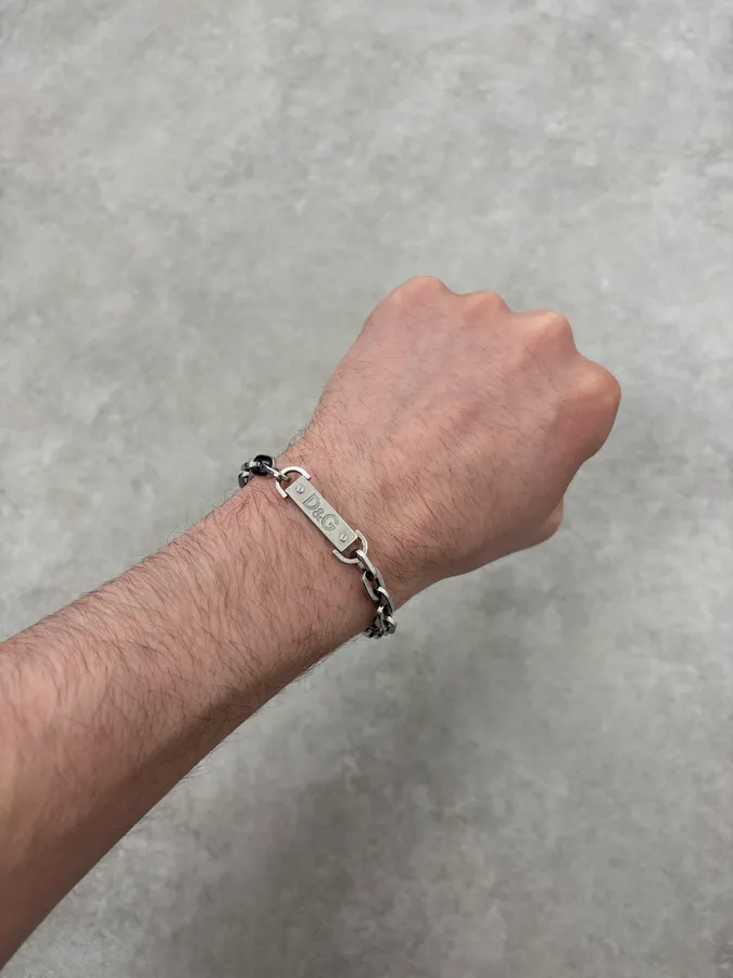 2000s Dolce & Gabbana Chain Bracelet - Image 2