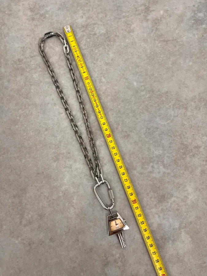 2000s Dolce & Gabbana Chain Key Necklace - Image 9