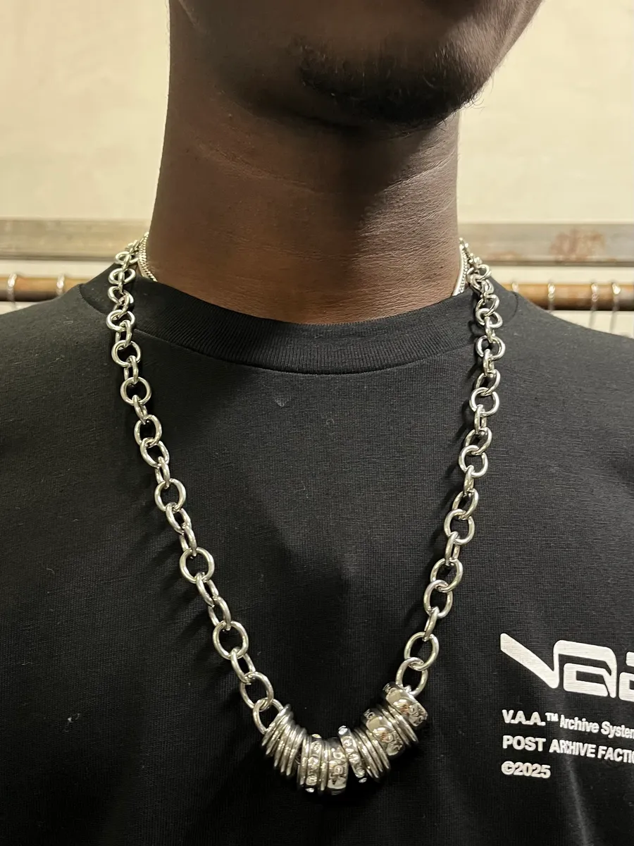 2000s Dolce & Gabbana Chain Linked Stainless Steel Necklace - Image 2