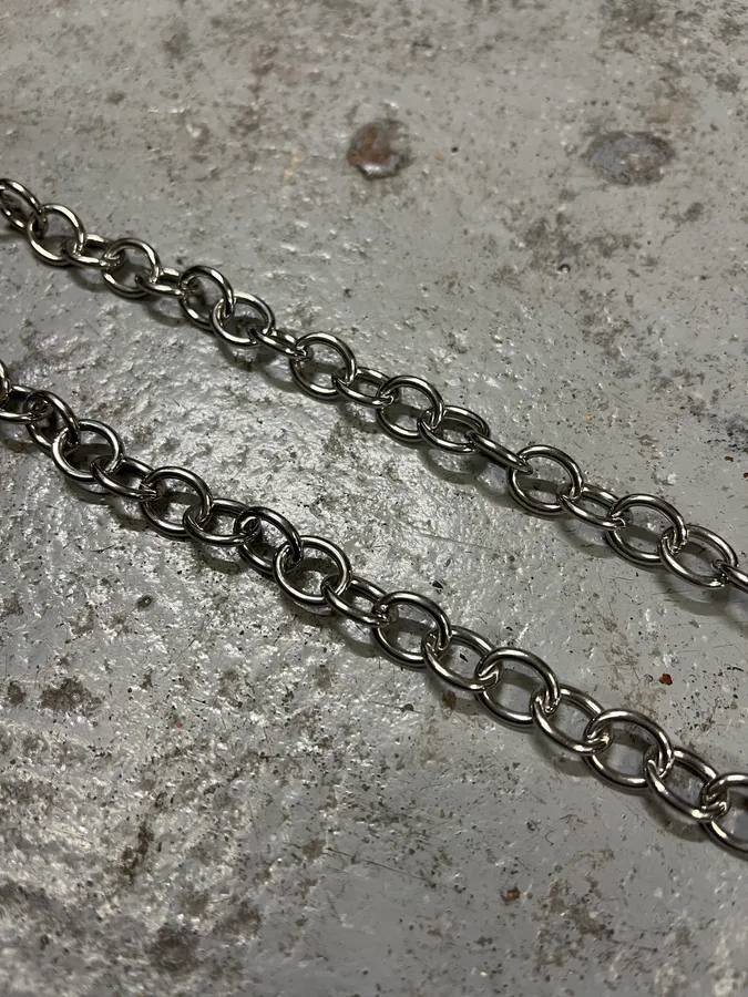 2000s Dolce & Gabbana Chain Linked Stainless Steel Necklace - Image 4