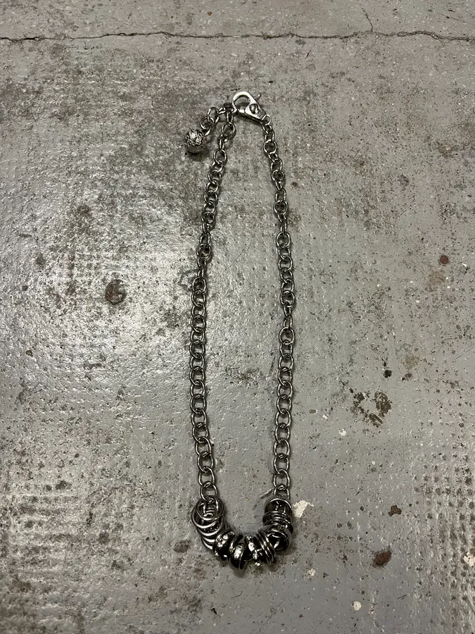 2000s Dolce & Gabbana Chain Linked Stainless Steel Necklace - Image 5
