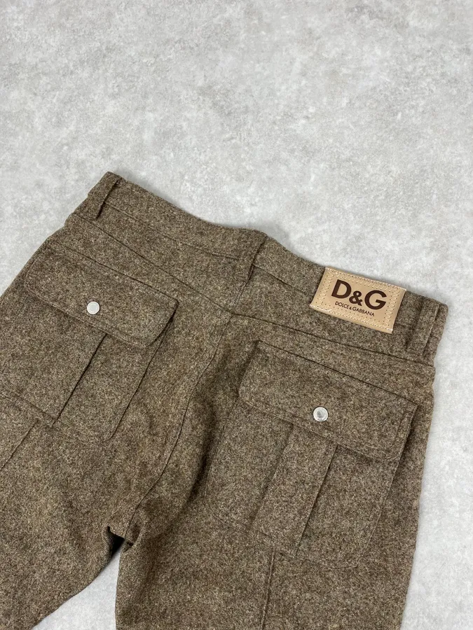 2000s Dolce & Gabbana Classy Wool Pants - Image 8