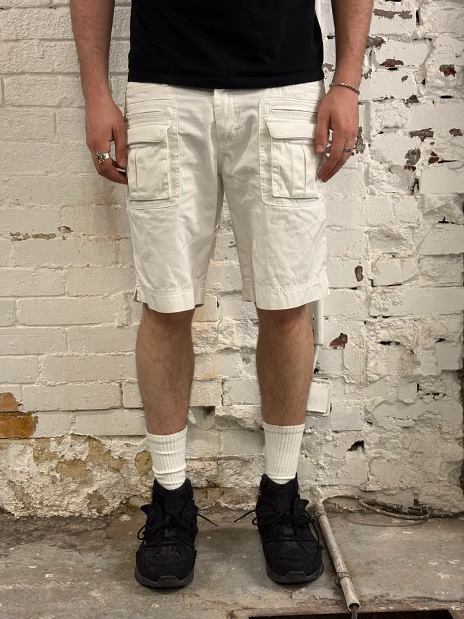 2000s Dolce & Gabbana Creamy Cargo Shorts