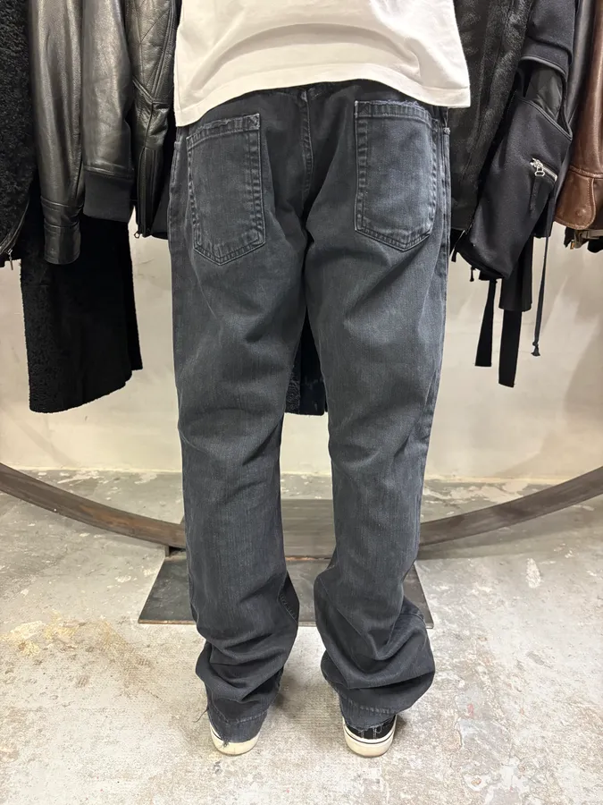 2000s Dolce & Gabbana Dark Obscure Grey Denim Jeans - Image 4