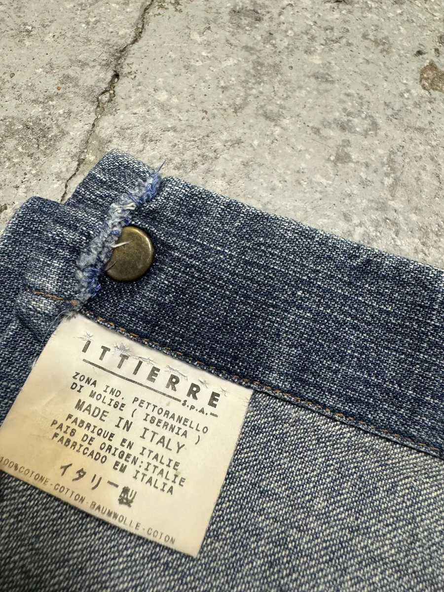 2000s Dolce & Gabbana Distressed Blue Denim Vest - Image 8