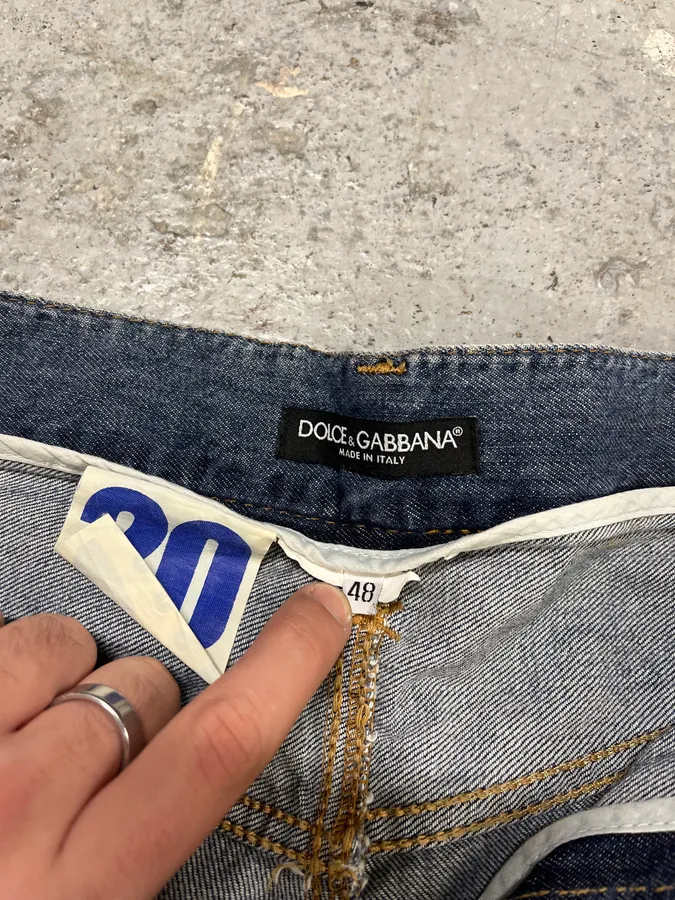 2000s Dolce & Gabbana Distressed Denim Jeans - Image 11