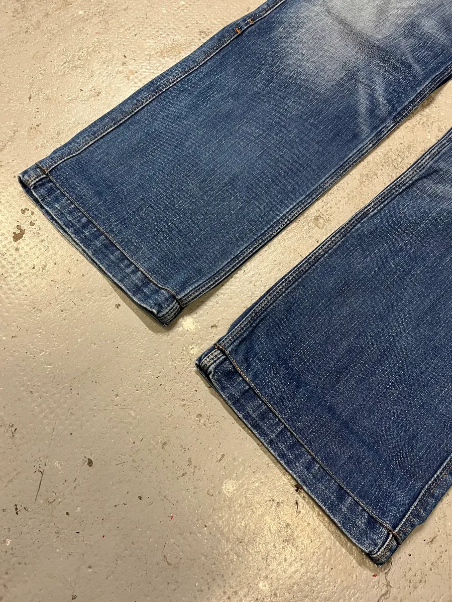 2000s Dolce & Gabbana Distressed Faded Blue Denim Jeans - Image 6