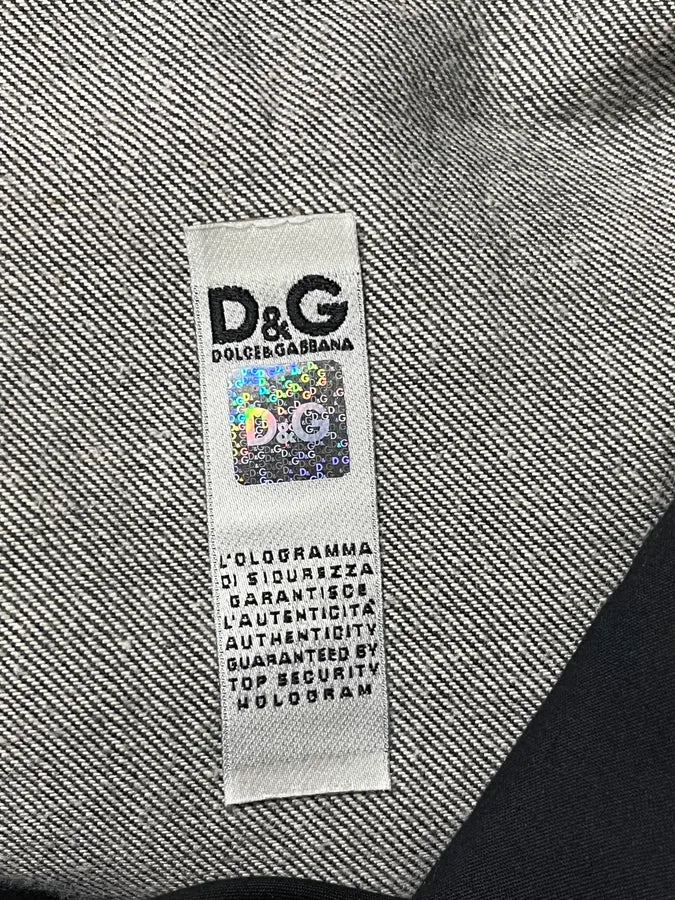 2000s Dolce & Gabbana Faded Large Denim Jeans - Image 10