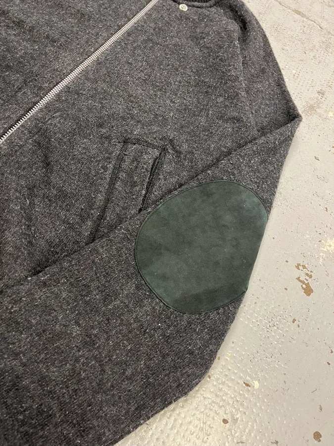2000s Dolce & Gabbana Fleece Track Grey Jacket - Image 7