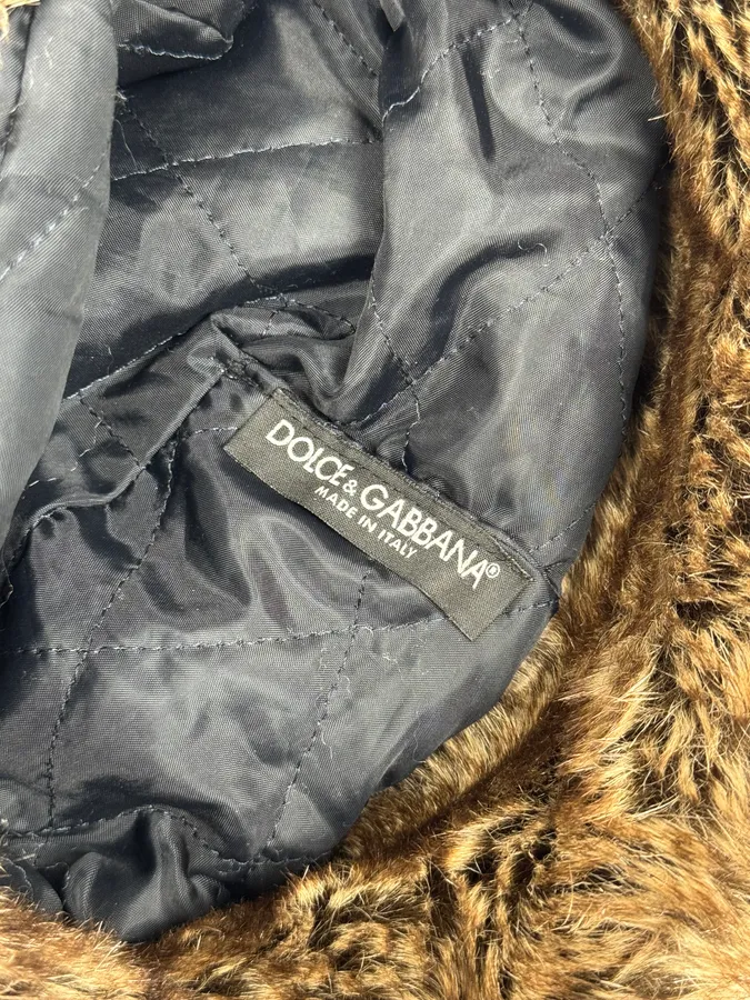 2000s Dolce & Gabbana Fur Chapka Hat - Image 10