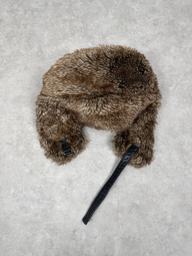 2000s Dolce & Gabbana Fur Chapka Hat - Image 9