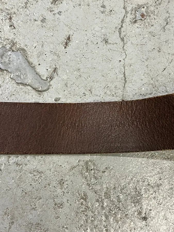 2000s Dolce & Gabbana Futuristic Golden & Silver Buckle Brown Leather Belt - Image 8