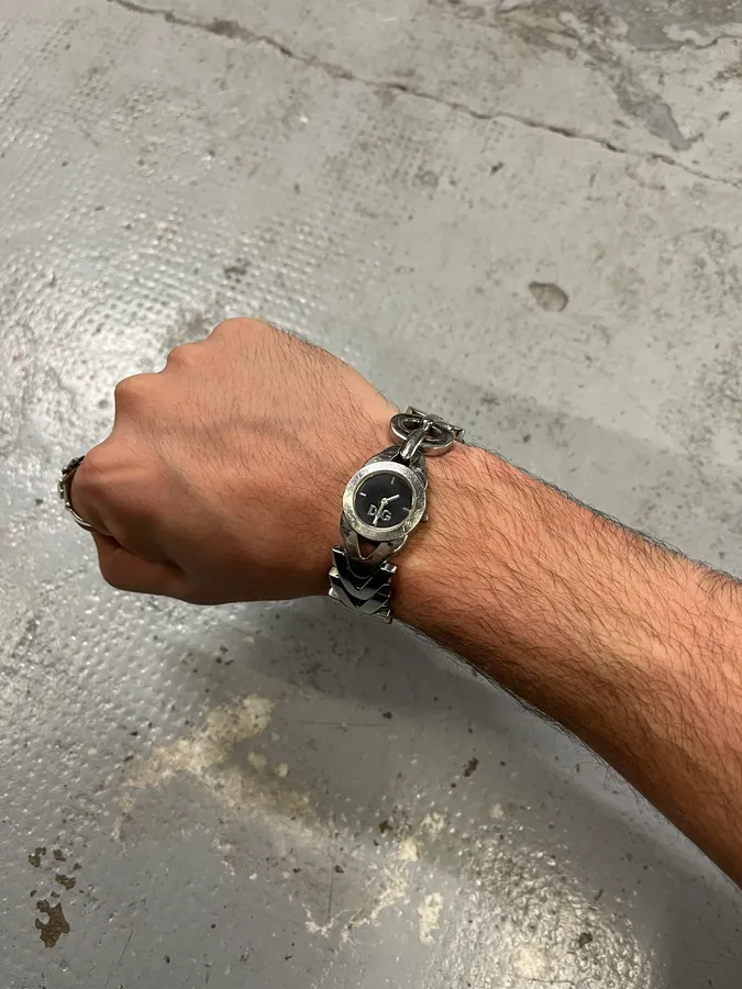 2000s Dolce & Gabbana Geometrical Shapes Bracelet Watch