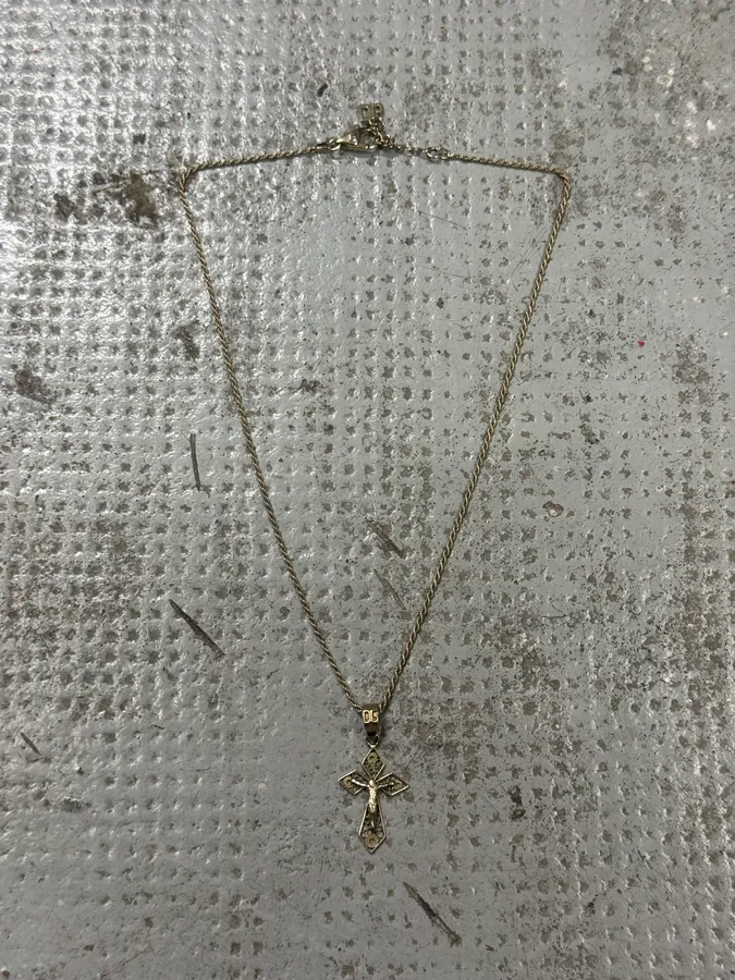 2000s Dolce & Gabbana Golden Cross Necklace