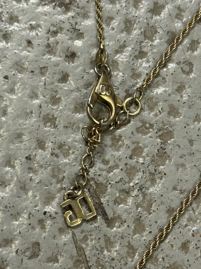 2000s Dolce & Gabbana Golden Cross Necklace - Image 7