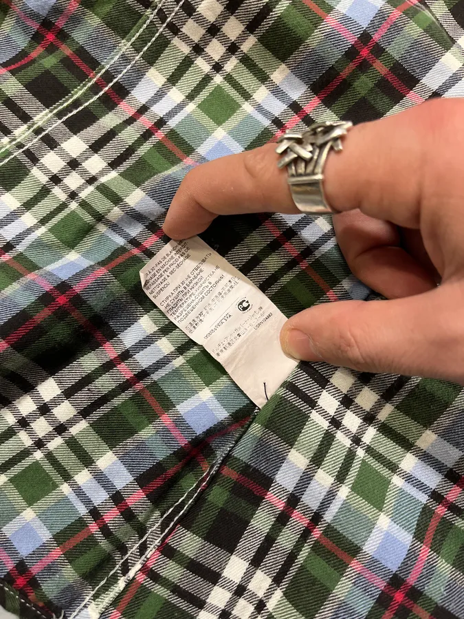 2000s Dolce & Gabbana Green Checkered Shirt - Image 12