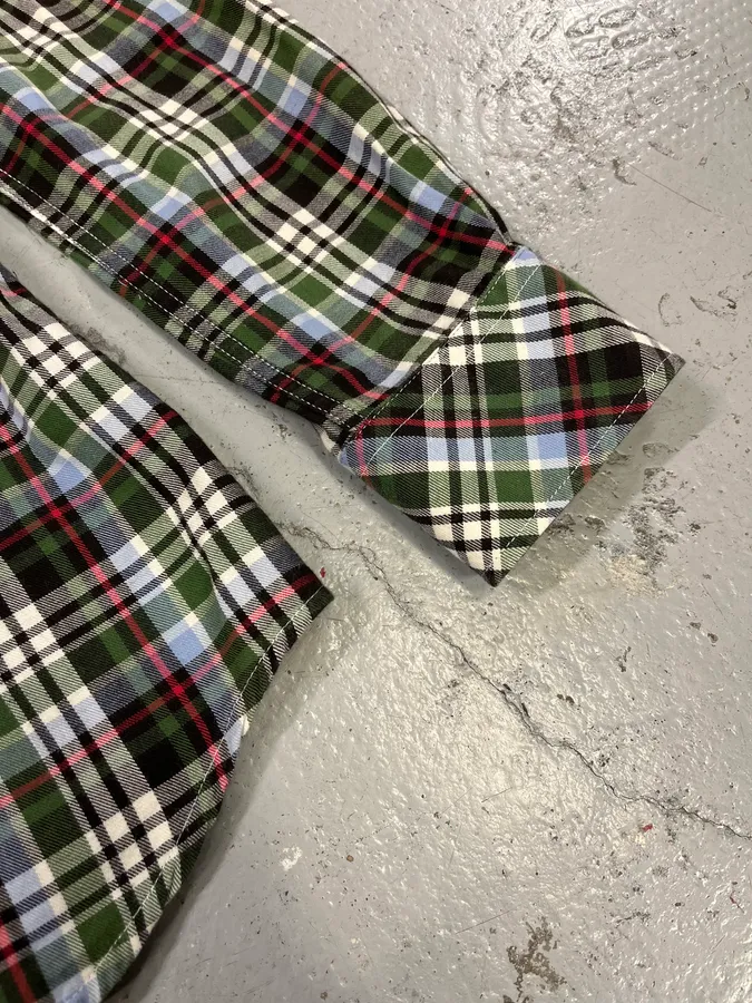2000s Dolce & Gabbana Green Checkered Shirt - Image 7