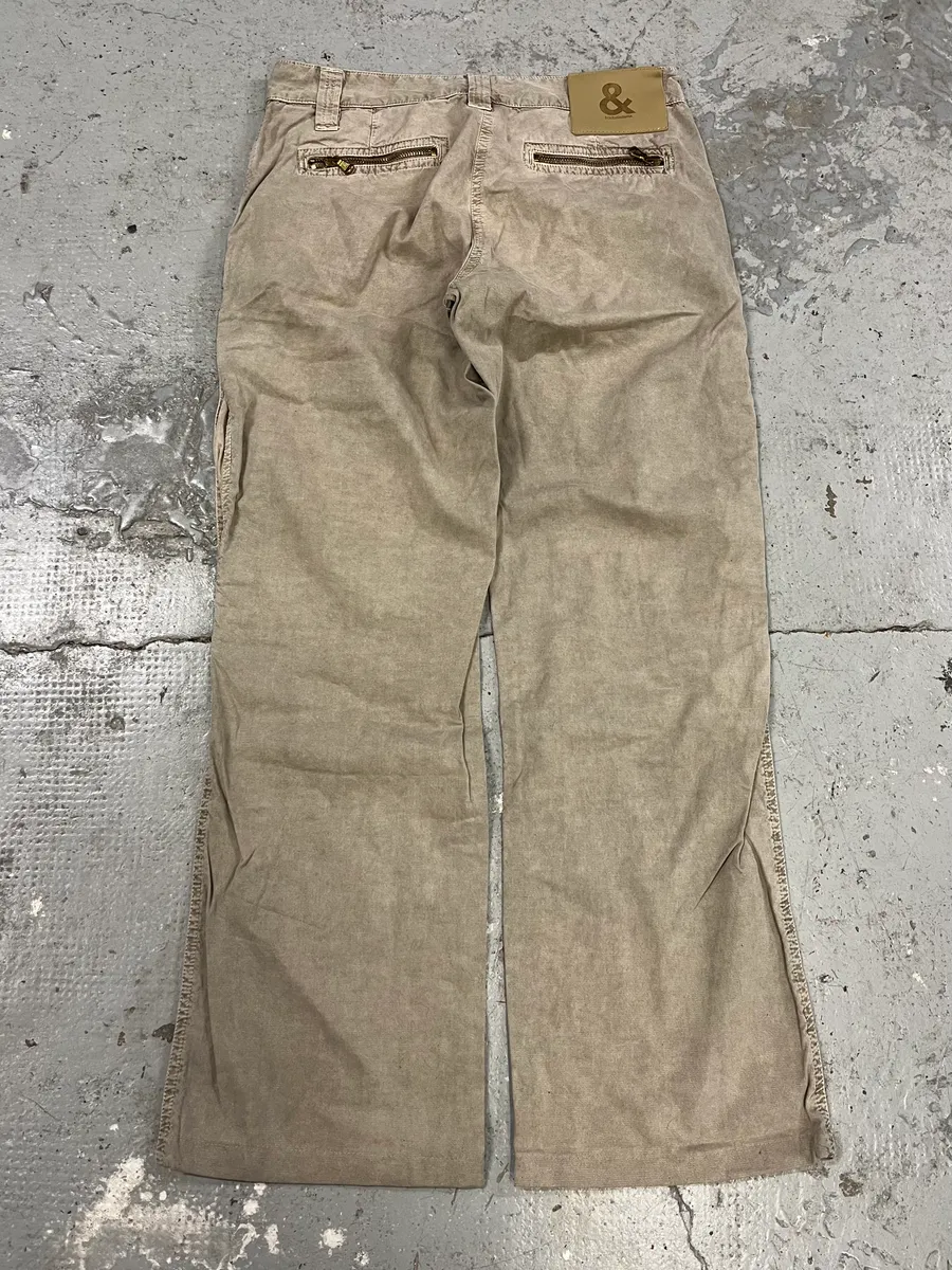 2000s Dolce & Gabbana Grey Army Cargo Pants - Image 7