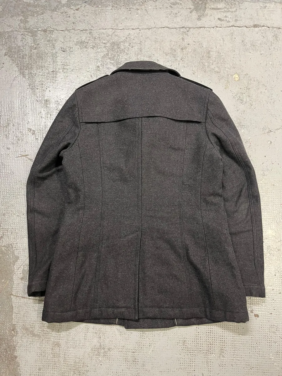 2000s Dolce & Gabbana Grey Classy Wool Caban Jacket - Image 6