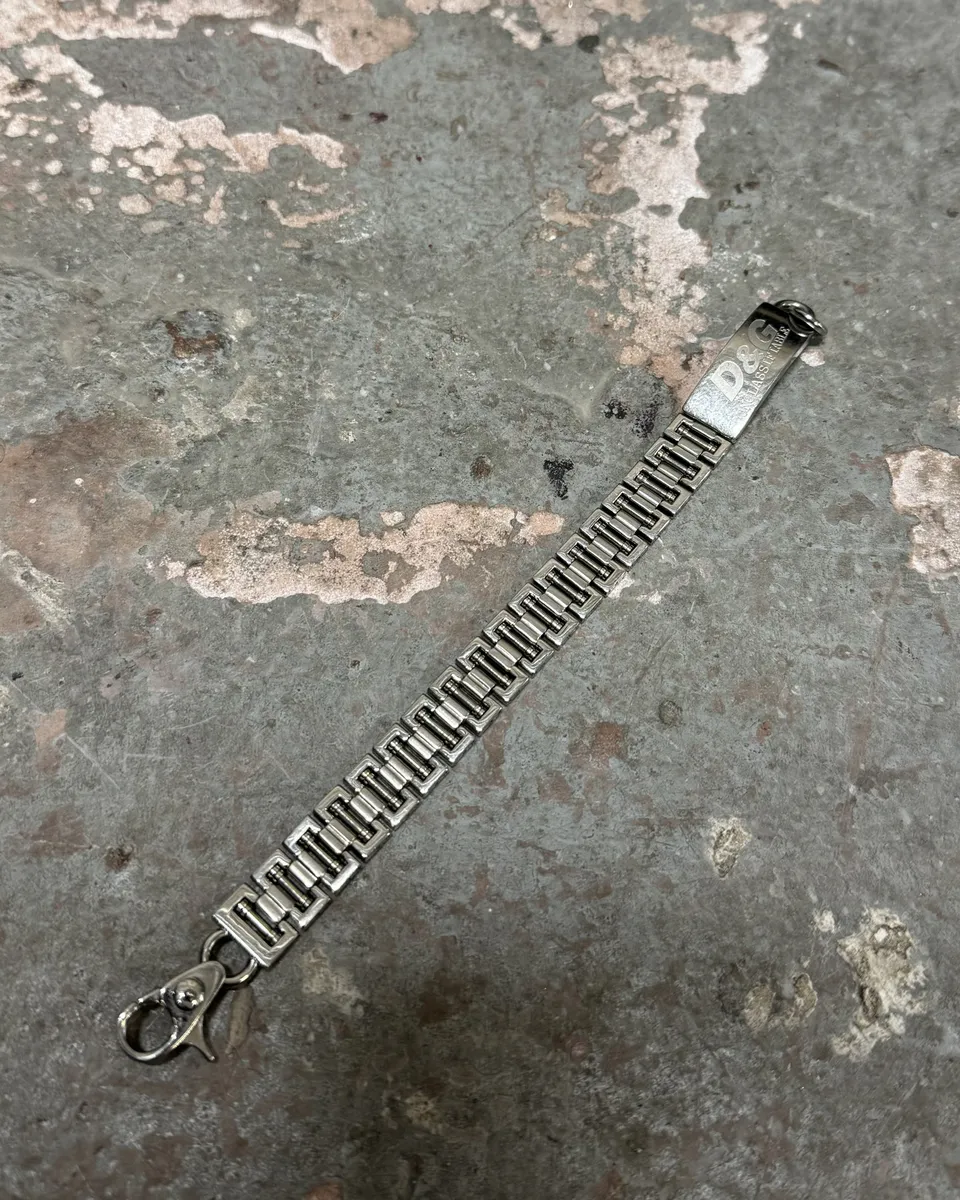 2000s Dolce & Gabbana Grey Metallic Bracelet