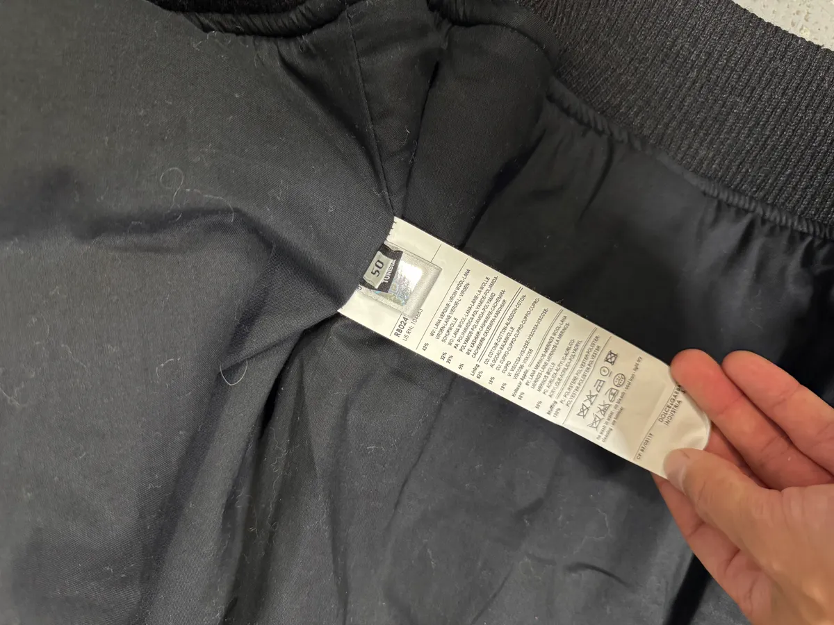 2000s Dolce & Gabbana Grey Patchwork Bomber Jacket - Image 8
