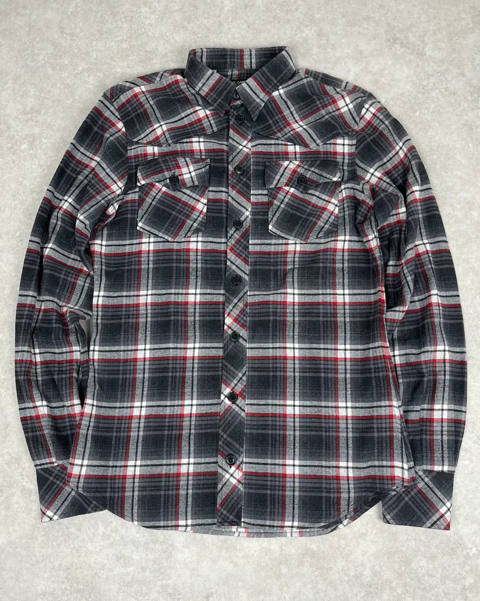 2000s Dolce & Gabbana Grey & Red Checkered Shirt