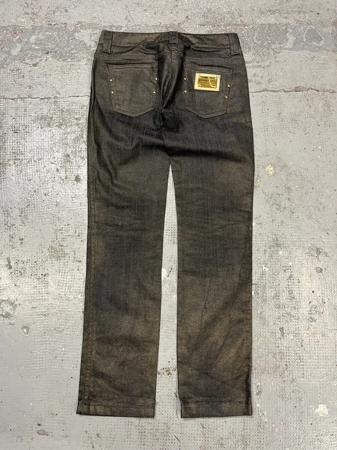2000s Dolce & Gabbana Grey Regular Denim Jeans - Image 8