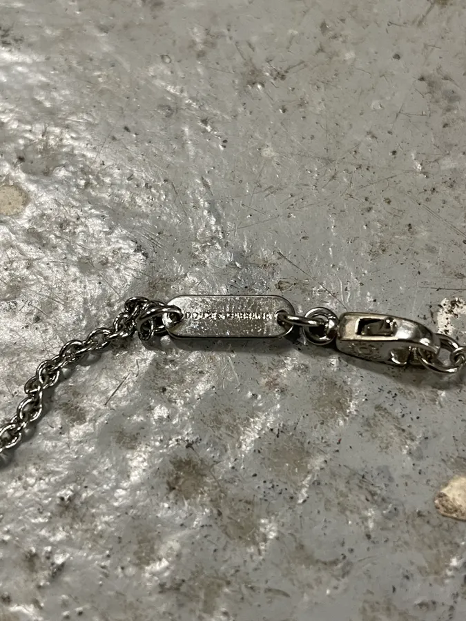 2000s Dolce & Gabbana Grey Rosary Necklace - Image 7