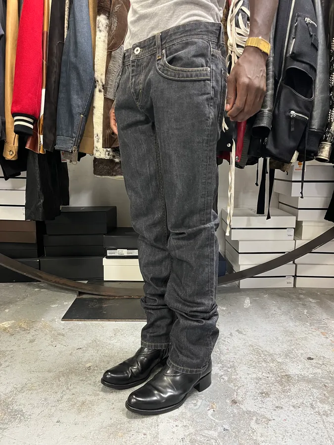 2000s Dolce & Gabbana Grey Slim Denim Jeans - Image 3