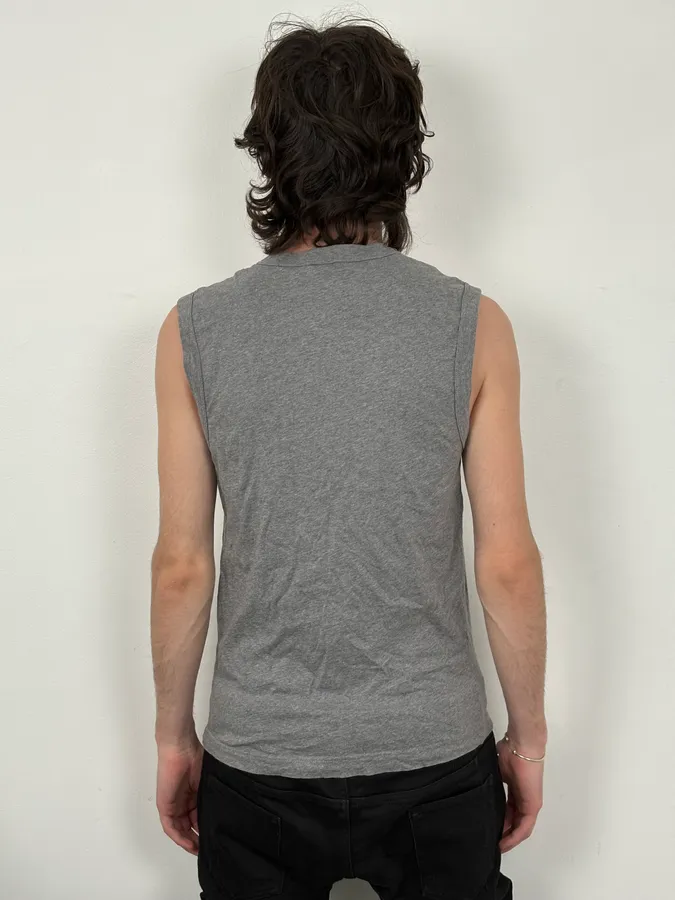 2000s Dolce & Gabbana Grey Winner Tank Top - Image 3