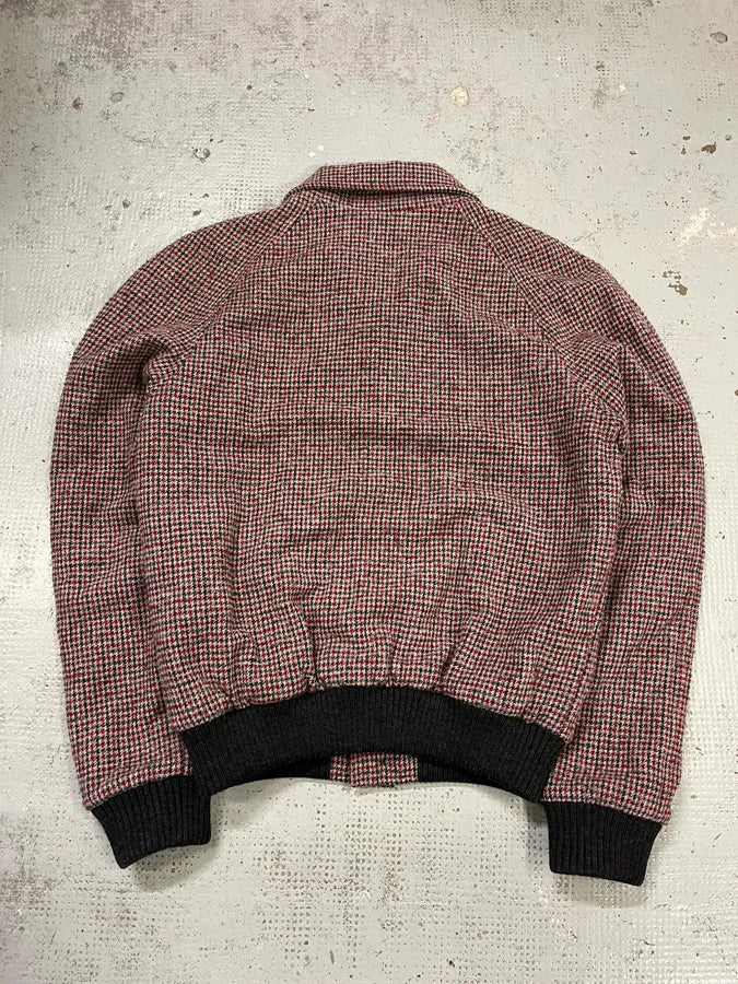 2000s Dolce & Gabbana Harrington Red & Grey Bomber Jacket - Image 7