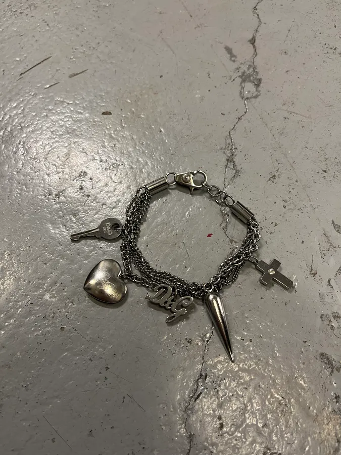 2000s Dolce & Gabbana Iconic Pendents Bracelet - Image 2