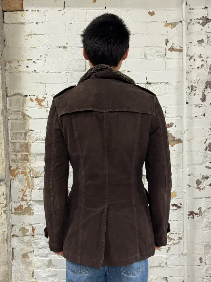 2000s Dolce & Gabbana Imperial Buttoned Brown Jacket - Image 3